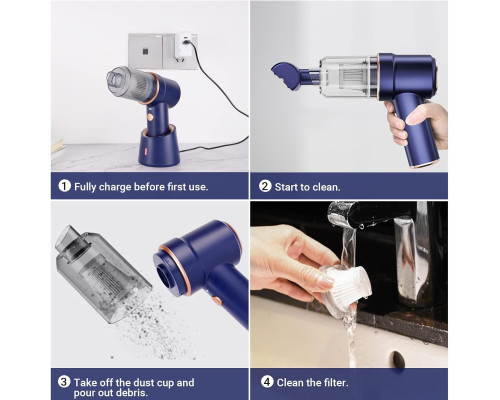 Автомобільний пилосос Strong Mini Handheld Vacuum Cleaner бездротовий (my-3042)