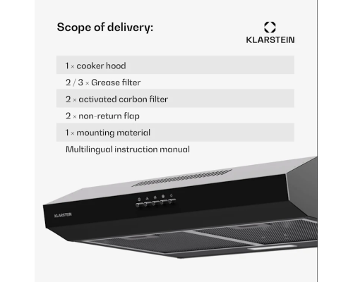 Кухонна витяжка Klarstein Contempo 60 в стільницю 10045590 (my-5102)
