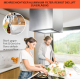Витяжка острівна Klarstein Smart Island Hood WIFI 40 см 250 Вт 10035709 (my-5034)