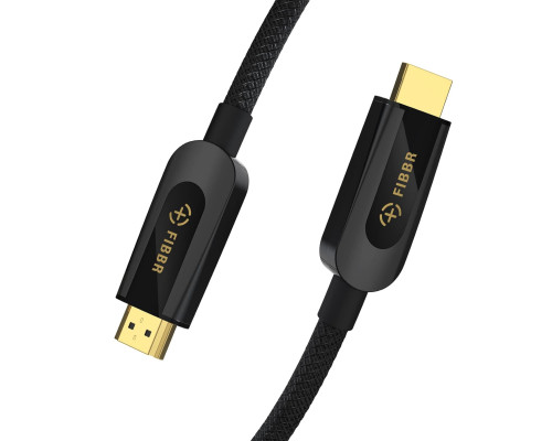 Сертифікований кабель FIBBR 8K HDMI 2.1, 8K@60 Гц 4K@120 Гц 48 Гбіт/с, надшвидкісний кабель HDMI, UHD eARC Dolby Vision HDR10+ HDCP, 2м (my-12032)
