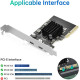 Карта розширення ELUTENG USB C PCIe з 2 портами 2 x 10 Гбіт/с, сумісна з PCIE X4/X8/X16, PCI-E USB C 3.2 Gen2 20 Гбіт/с з радіатором великої площі (my-12036)
