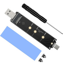 Корпус жорсткого диска для накопичувача твердотільного ELUTENG M.2 NVME NGFF 10 Гбіт/с (my-12094)