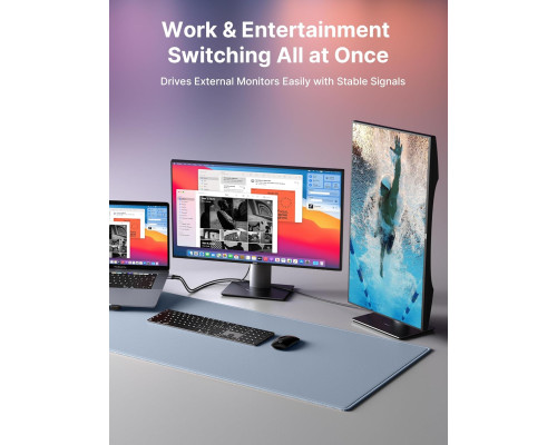 Кабель USB C - DisplayPort 1.4 6,6 футів JSAUX CV0027 (my-15014)