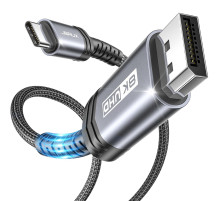 Кабель USB C - DisplayPort 1.4 6,6 футів JSAUX CV0027 (my-15014)