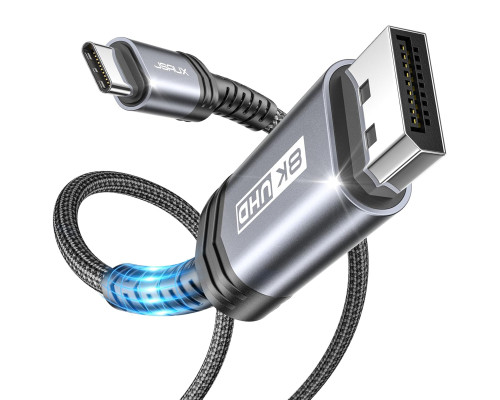Кабель USB C - DisplayPort 1.4 6,6 футів JSAUX CV0027 (my-15014)