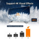 Адаптер VCE HDMI HDMI 4K@60Hz (мама-мама), позолочений, підтримка 3D 4K HDR ARC для ноутбука, монітора, ПК, PS5, PS4, Xbox, DVD (my-15055)