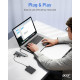 USB - хаб Acer ODK3D0 USB C, розгалужувач USB-C 10 Гбіт/с з 4 портами USBC 3.2, високошвидкісний багатопортовий адаптер, сірий (my-15105)