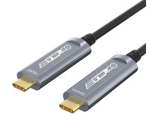 Оптоволоконний кабель GeoHN.G USB C - USB C 10 м 10 Гбіт/с USB 3.2 високошвидкісна передача даних на великі відстані (my-17233)