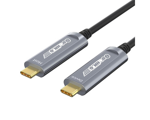 Оптоволоконний кабель GeoHN.G USB C - USB C 10 м 10 Гбіт/с USB 3.2 високошвидкісна передача даних на великі відстані (my-17233)