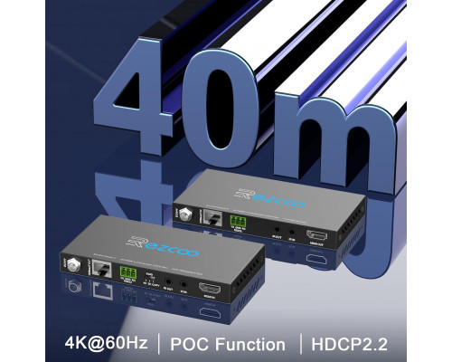 Подовжувач HDMI ROFAVEZCO E-70H2A через Ethernet 4k 60 Гц без стиснення (my-18072)