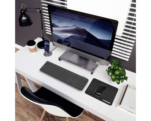 Бездротова клавіатура та миша комплект LeadsaiL LX-008 2.4G USB, повнорозмірна, ергономічна, безшумна, чорна (my-15067)