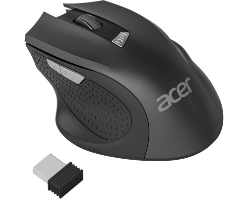 Бездротова ергономічна миша Acer OMR240 2,4 ГГц з міні-USB-приймачем, 6 кнопок, 1600 dpi (my-15107)