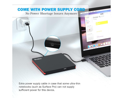 Зовнішній CD-привід Rioddas BT669 USB 3.0 для ноутбуків (my-17145)