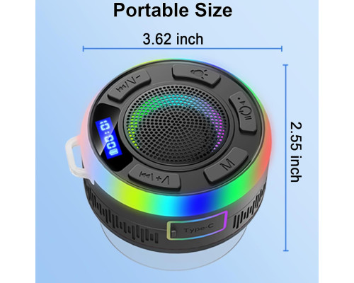 Водонепроникний портативний бездротовий Bluetooth динамік PRSCFUM (my-3055)