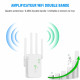 Підсилювач WiFi 2 порти LAN, 4 антени Generic ZJ02 білий (my-15258)