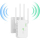 Підсилювач WiFi 2 порти LAN, 4 антени Generic ZJ02 білий (my-15258)