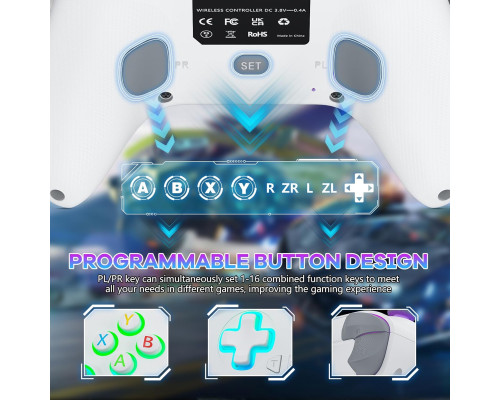 Провідний контролер для Xbox One Lapezei білий (my-18077)