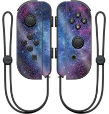 Глянцева блискуча захисна наклейка MightySkins для контролера Nintendo Joy-Con Nebula, легко наносити, знімати та змінювати стилі, зроблено в США (my-7109)