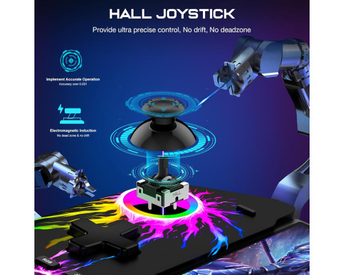 Контролер HELLCOOL Pro для Switch/OLED цілісний джойстик-джойстик з ефектом Холла контролер для портативної консолі з турборежимом (my-17215)