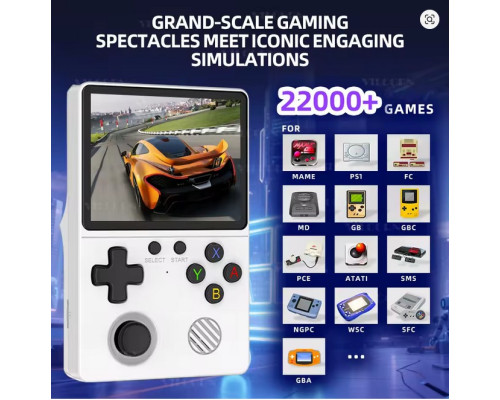 Портативна ігрова консоль GB350 з 35-дюймовим дисплеєм 64 ГБ для кишенькових ігрових плеєрів PS1/MAME/GameBoy HD-вихід (my-17114)
