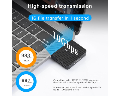 Зовнішній корпус SSD ELUTENG M2, USB 3.2 Gen 2 адаптер (my-12037)
