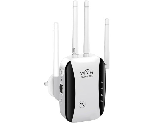 Підсилювач WiFi-сигналу 4 антени K&J KP300 білий (my-17214)