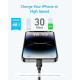 Кабель для швидкого заряджання iPhone від Anker A81A7, 310 USB-C (3 м, чорний) (my-4231)