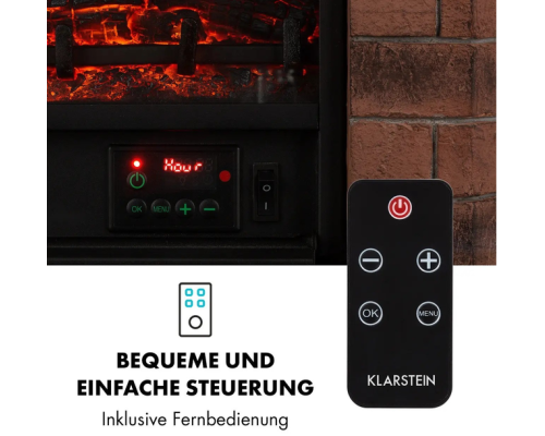 Електричний камін KLARSTEIN Villach 1800 Вт 10032595 (my-5027)