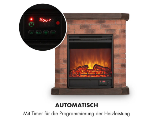 Електричний камін KLARSTEIN Villach 1800 Вт 10032595 (my-5027)