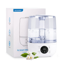 Зволожувач повітря ALACRIS Smart Humidifier об'ємом 4 л з функцією створення прохолодної пари, постійною вологістю та світлодіодним дисплеєм (my-7083)