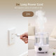 Зволожувач повітря ALACRIS Smart Humidifier об'ємом 4 л з функцією створення прохолодної пари, постійною вологістю та світлодіодним дисплеєм (my-7083)