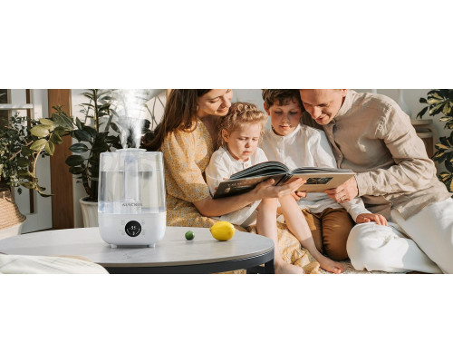 Зволожувач повітря ALACRIS Smart Humidifier об'ємом 4 л з функцією створення прохолодної пари, постійною вологістю та світлодіодним дисплеєм (my-7083)