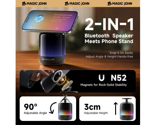 Модернізована підставка для телефону з Bluetooth-динаміком MAGIC JOHN (my-18060)