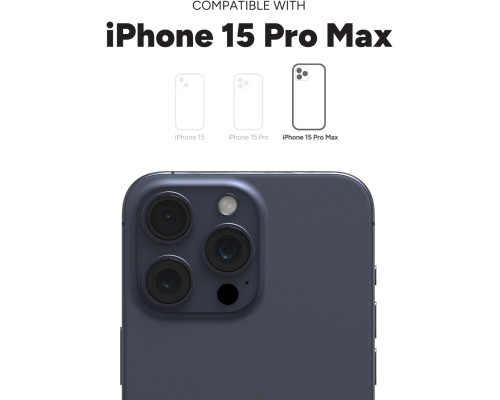 Чохол-акумулятор Mophie Juice Pack для iPhone 15 Pro Max, до 50% додаткової батареї, захист від падінь, екологічний дизайн, чорний (my-7106)