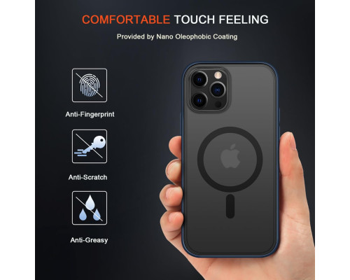 Магнітний чохол TENDLIN, сумісний із чохлом для iPhone 12 Pro Max [MagSafe], синій (my-12169)