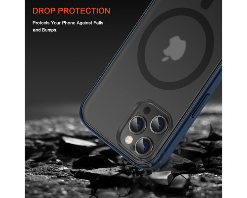 Магнітний чохол TENDLIN, сумісний із чохлом для iPhone 12 Pro Max [MagSafe], синій (my-12169)