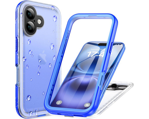 Водонепроникний, пилозахисний чохол Cozycase для iPhone 16 IP68, 2 м захист від падінь, синій (my-12177)
