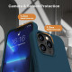 Тонкий силіконовий протиударний чохол JASBON Designed для iPhone 13 Pro із захистом екрану, стійким до подряпин], 6,1 дюйма, бірюзовий (my-14130)