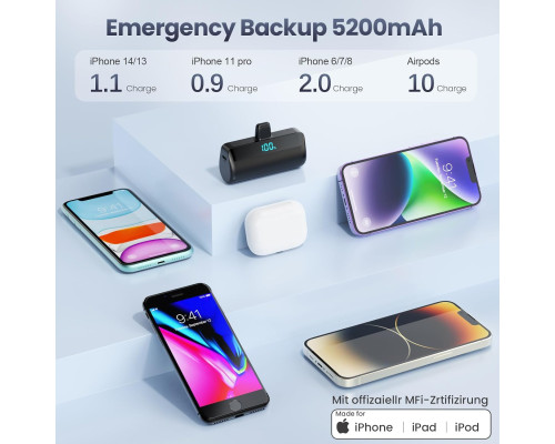 Портативний зарядний пристрій Feob 5200 мАг для iPhone (my-9115)