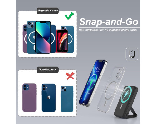 Бездротовий зарядний пристрій для iPhone AOGUERBE KT-D009 10000 мАг (my-9135)
