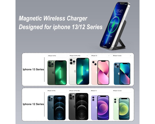 Бездротовий зарядний пристрій для iPhone AOGUERBE KT-D009 10000 мАг (my-9135)