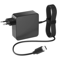 Зарядний пристрій 65 Вт із кабелем 1,8 м BERLS USB C чорний (my-12022)