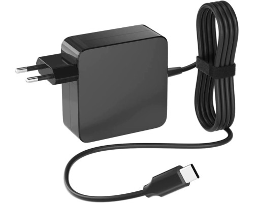 Зарядний пристрій 65 Вт із кабелем 1,8 м BERLS USB C чорний (my-12022)
