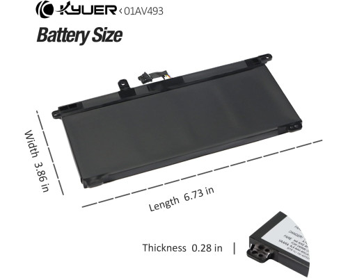 Акумулятор для ноутбука K KYUER 32 Вт·ч 01AV493 для Lenovo ThinkPad (my-17235)
