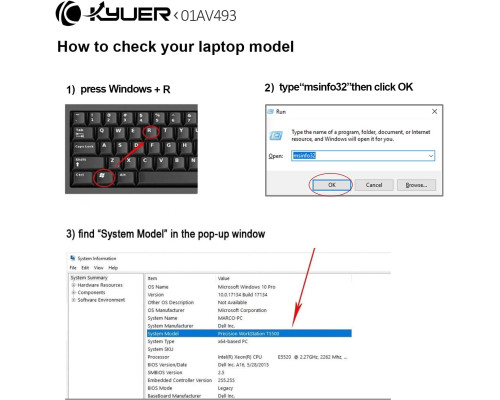 Акумулятор для ноутбука K KYUER 32 Вт·ч 01AV493 для Lenovo ThinkPad (my-17235)