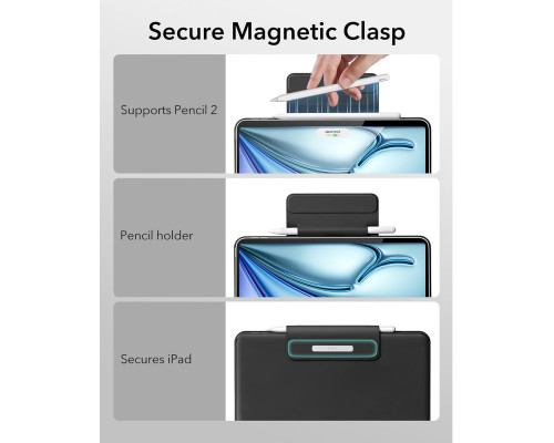 Чохол-клавіатура ESR 6B012 для iPad Air 11 дюймів (M3/M2, 2025/2024)/iPad Pro 11 (my-18028)