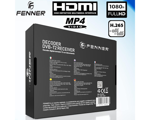 Тюнер-ресивер DVB-T2 HD 1080p Fenner FN-GX2 (my-4048)