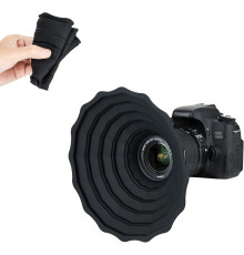 Силіконова складна блискавка антивідблиску JJC ARS для дзеркальних камер Canon, Nikon, Sony, Fuji діаметр від 53 мм до 72 мм (my-15093)