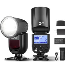 Спалах Speedlite NEEWER Z1-C TTL із круглою головкою для цифрових дзеркальних фотокамер Canon, 76 Вт/с, 2,4 ГГц, 1/8000 с, HSS-спалах (my-7045)