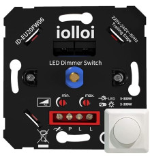 Світлодіодний димер iolloi LED Dimmer, 3-300 Вт прихованого монтажу (my-1070)